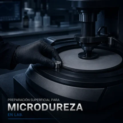 Preparación Superficial para Microdureza en Lab.