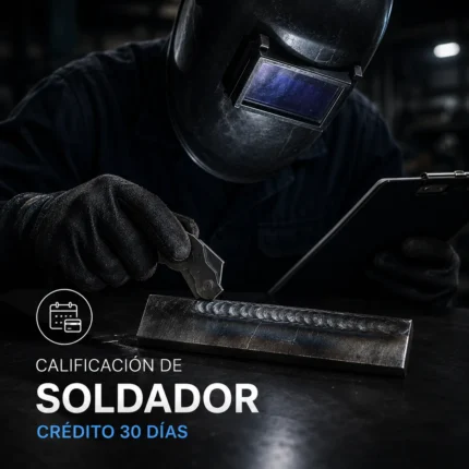 Calificación de Soldador, crédito 30 días